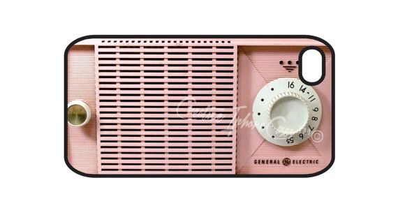 Pink Retro Vintage Old Radio Iphone 4, 4S, 5, and iPod Touch 4 or 5 C…