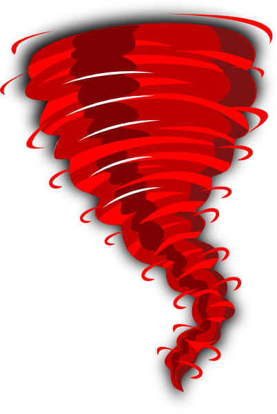 Red Tornado clip art - vector clip art online, royalty free ...
