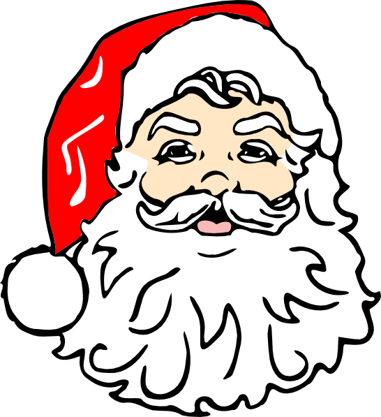 Classic Santa clip art - vector clip art online, royalty free ...