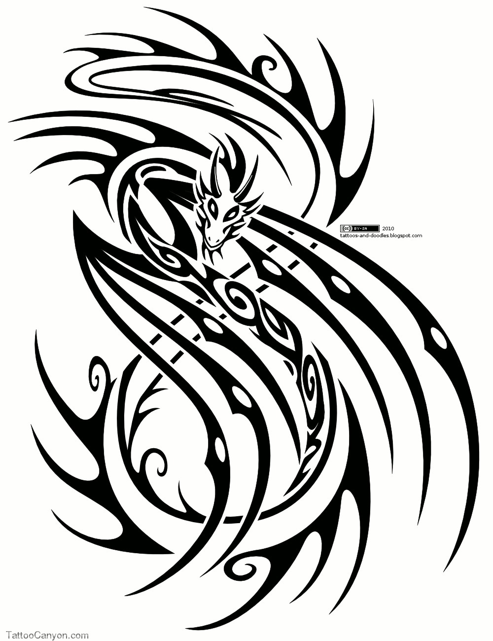 Dragon Tattoo Design Free Download 7350 Tribal Picture #