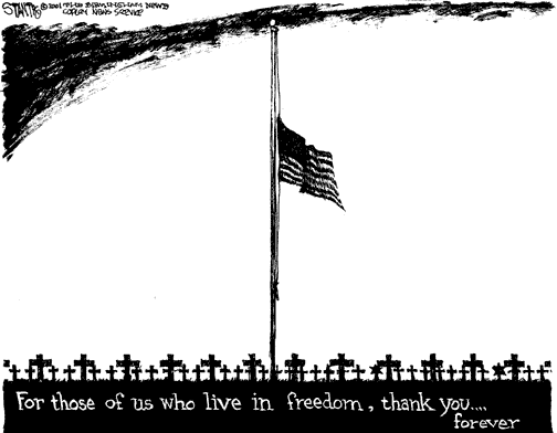 Which of these 10 USA Memorial Day Editorial Cartoons is "the best?"