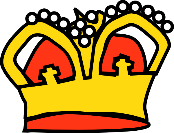 Golden Crown clip art - vector clip art online, royalty free ...