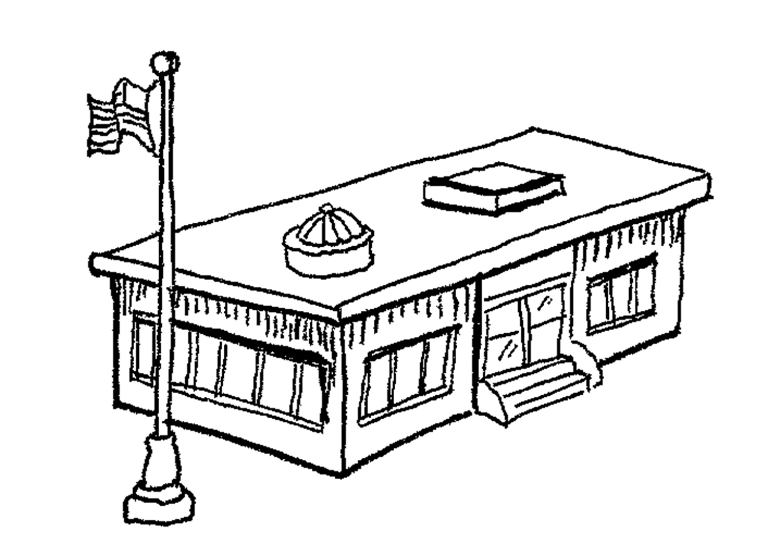 school school building Colouring Pages