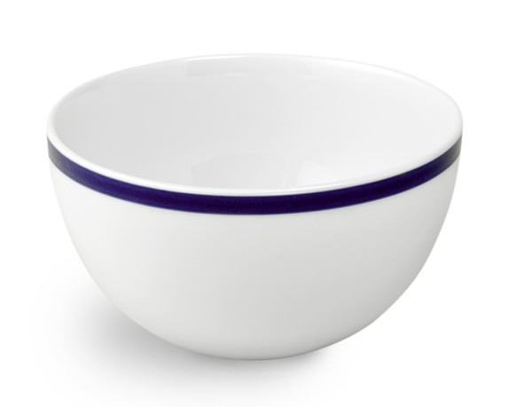 Brasserie Blue-Banded Porcelain Cereal Bowls | Williams-Sonoma