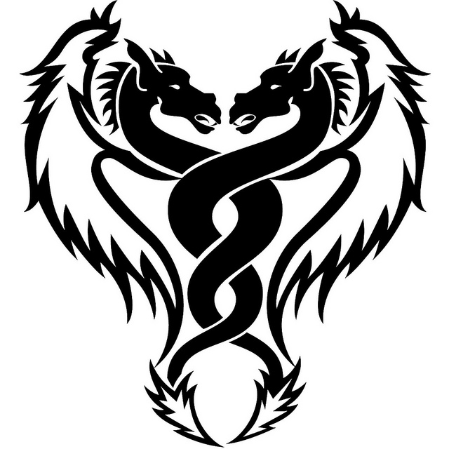 Simple dragon tattoo design - Fashion Style