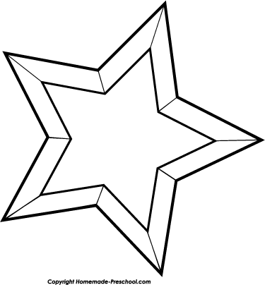 Christmas Star Clip Art Outline - Gallery