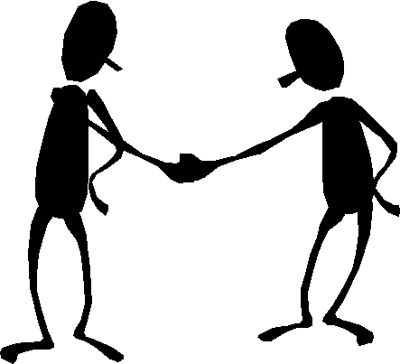 Black And White People Shaking Hands Clipart | fashionplaceface.