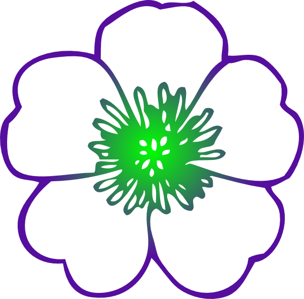 Purple Hibiscus Flower clip art - vector clip art online, royalty ...