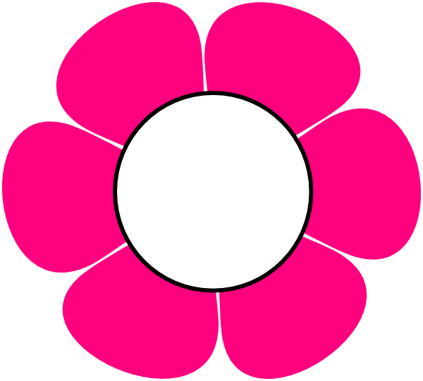 1 Pink Flower clip art - vector clip art online, royalty free ...