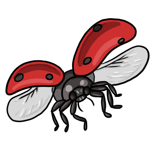 ladybug flying clipart - photo #22