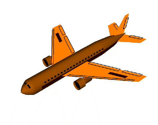 free animated airplane clipart - photo #24