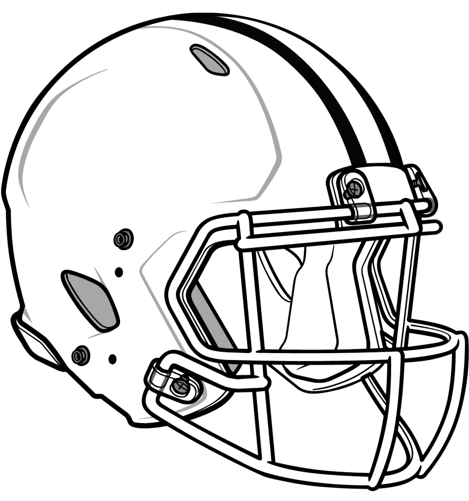 Football helmet coloring page - Coloring Pages & Pictures - IMAGIXS