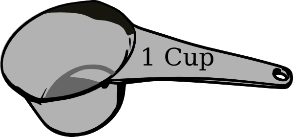 1 Cup Measuring Cup clip art - vector clip art online, royalty ...