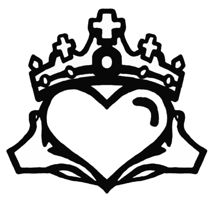 simple Claddagh heart design tattoo | Tattoos I like | Pinterest