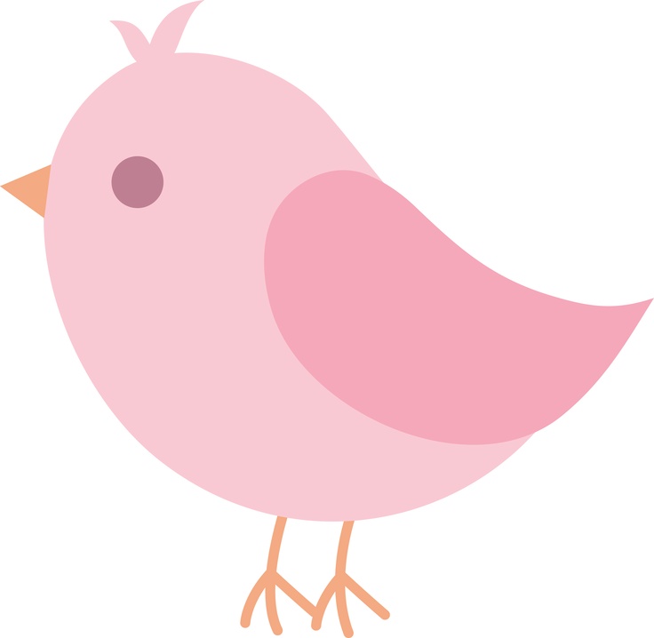Cute Pink Song Bird | Clip Art | Pinterest