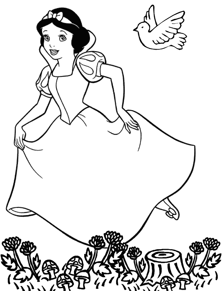 Free Coloring Pages For Kids Disney Princess