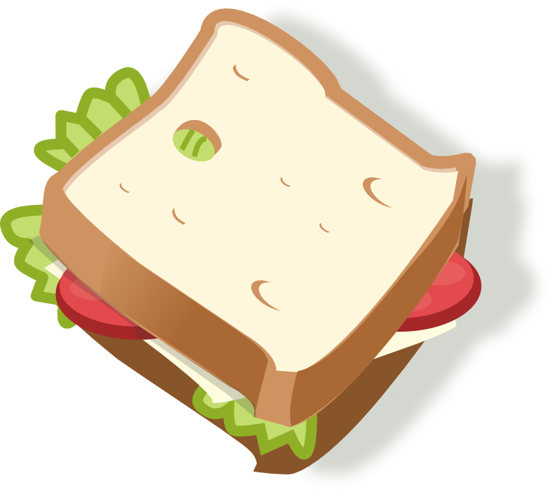 Clipart - vegetarian sandwich