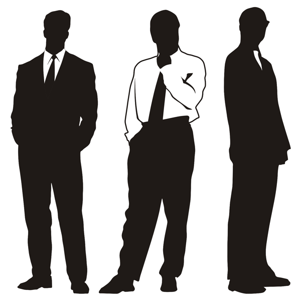 Silhouettes of Businessman | Download Free Vector Graphic Designs ...