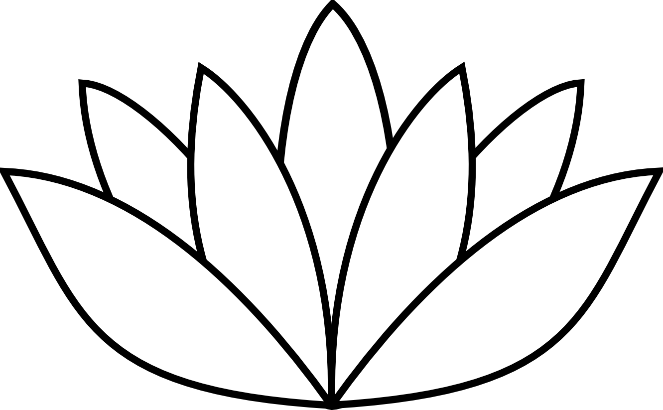 Flowers For > Lotus Flowers Clipart Black And White