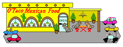 Mice Clip Art of a mexican food restaurant eating and mice in ...
