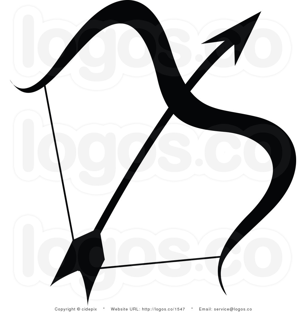 Free Clip Art Bows Royalty Free Vector Black And White Sagittarius ...
