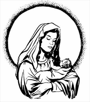 Free Mary-and-Baby-Jesus Clipart - Free Clipart Graphics, Images ...