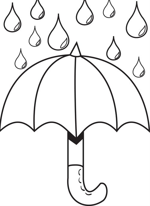 umbrella printable coloring pages - photo #6