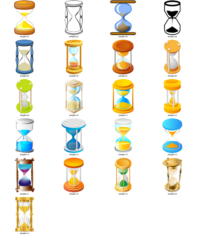 Hourglass free vector clipart | VectorForAll