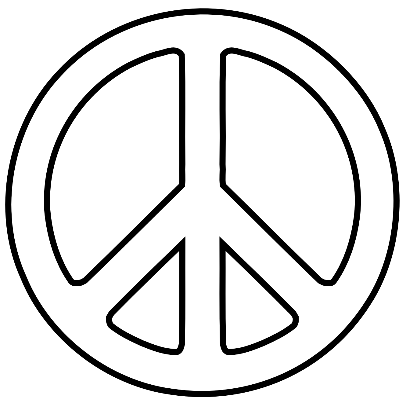 Free Clip Art Peace Sign - ClipArt Best