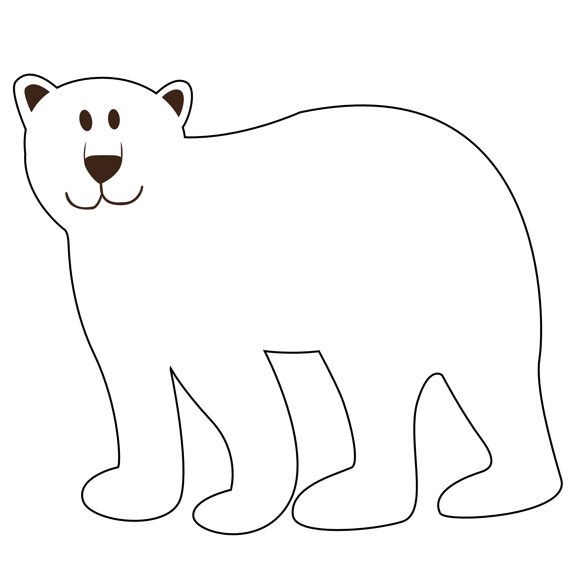 Standing Bear Clipart | Clipart Panda - Free Clipart Images