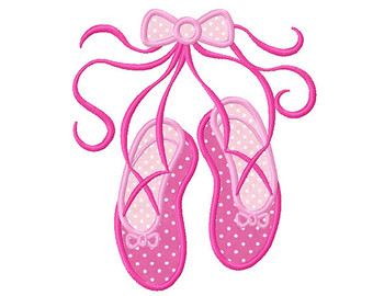 Hot Pink Ballet Slippers Clip Art - ClipArt Best