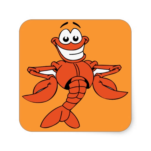 funny_orange_cartoon_lobster_ ...