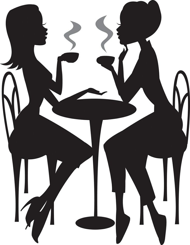 Chicas tomando café | 2. shapes, patterns & ideas for cuts | Pinterest