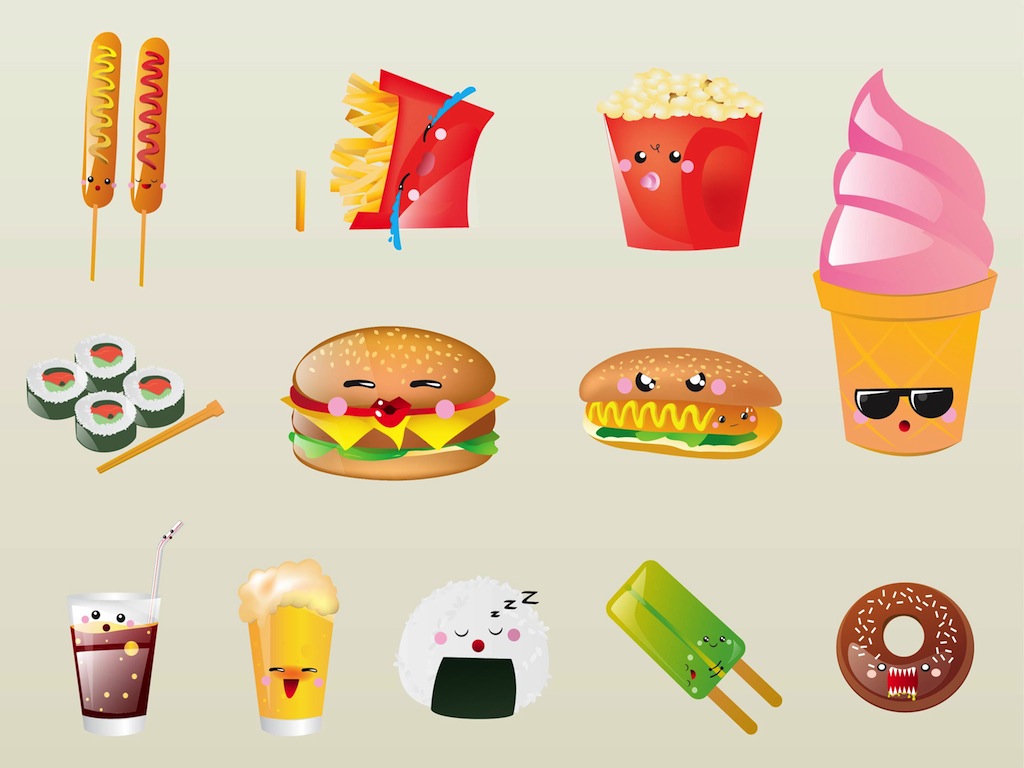 Cute Cartoon Food Wallpapers Gallery