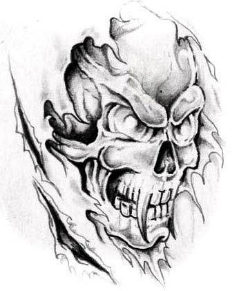 Skull Tattoos | Grim Reaper Tattoos | Deer, Sugar, Bull Skull ...