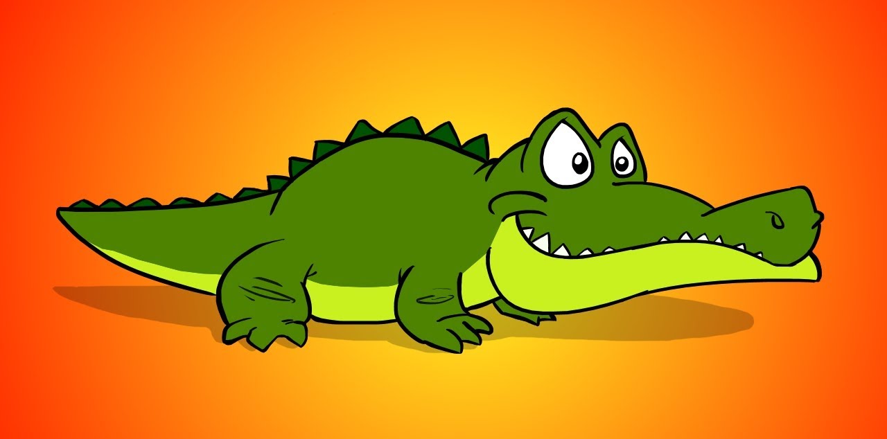 How To Draw Cartoons: Crocodile (Speeddrawing) - YouTube