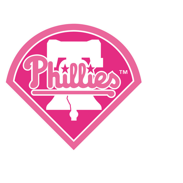 MLB Pink Philadelphia Phillies Logo Fathead Wall Graphic—Buy Now!