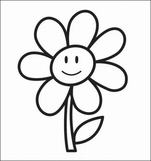 Flower Drawings For Kids - ClipArt Best