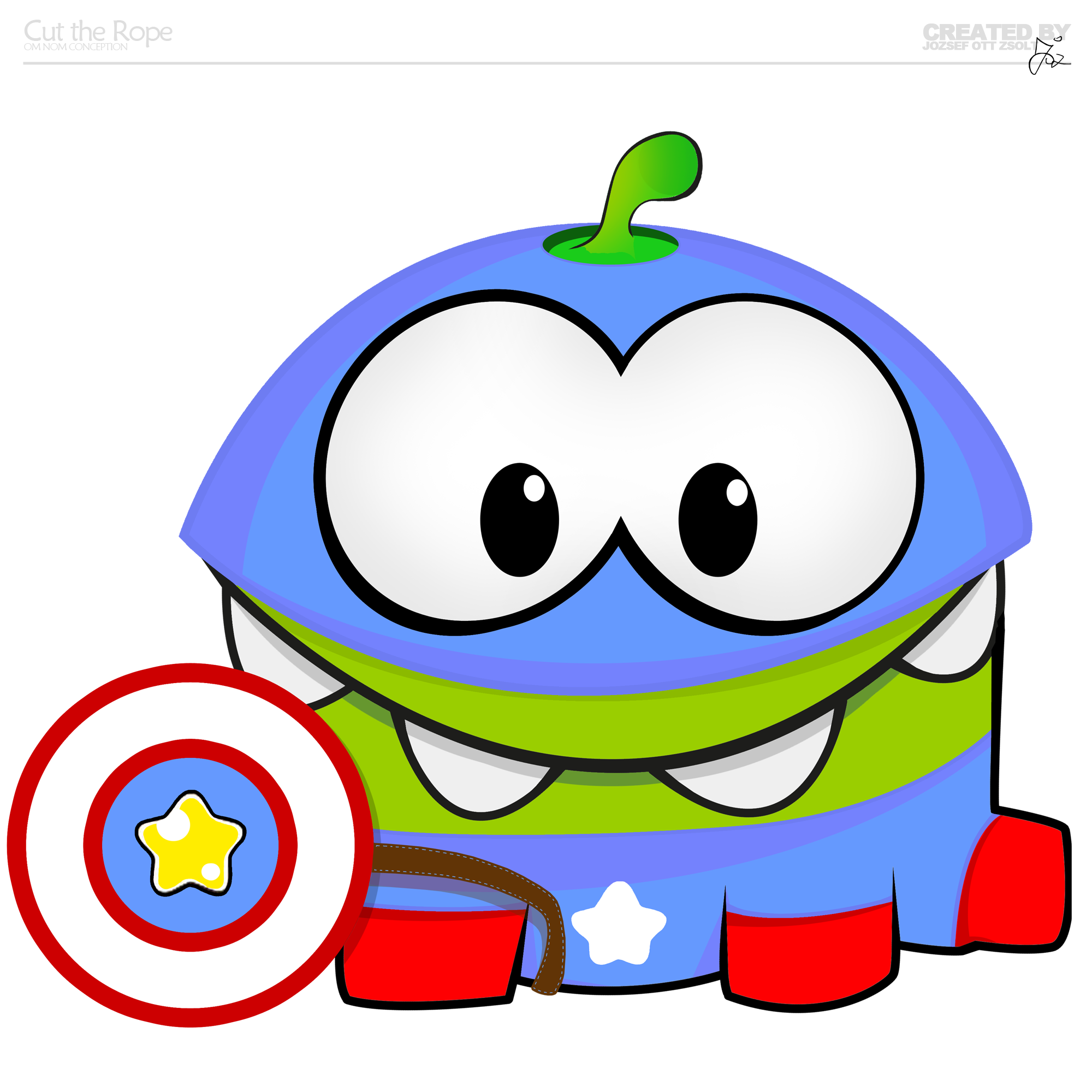 DeviantArt: More Like Cut the Rope - Captain American by zsoltott