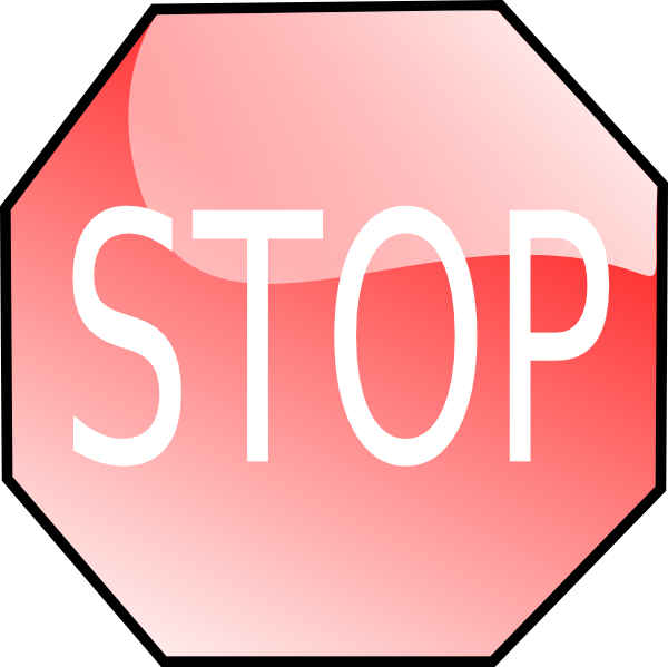 Stop Sign clip art - vector clip art online, royalty free & public ...