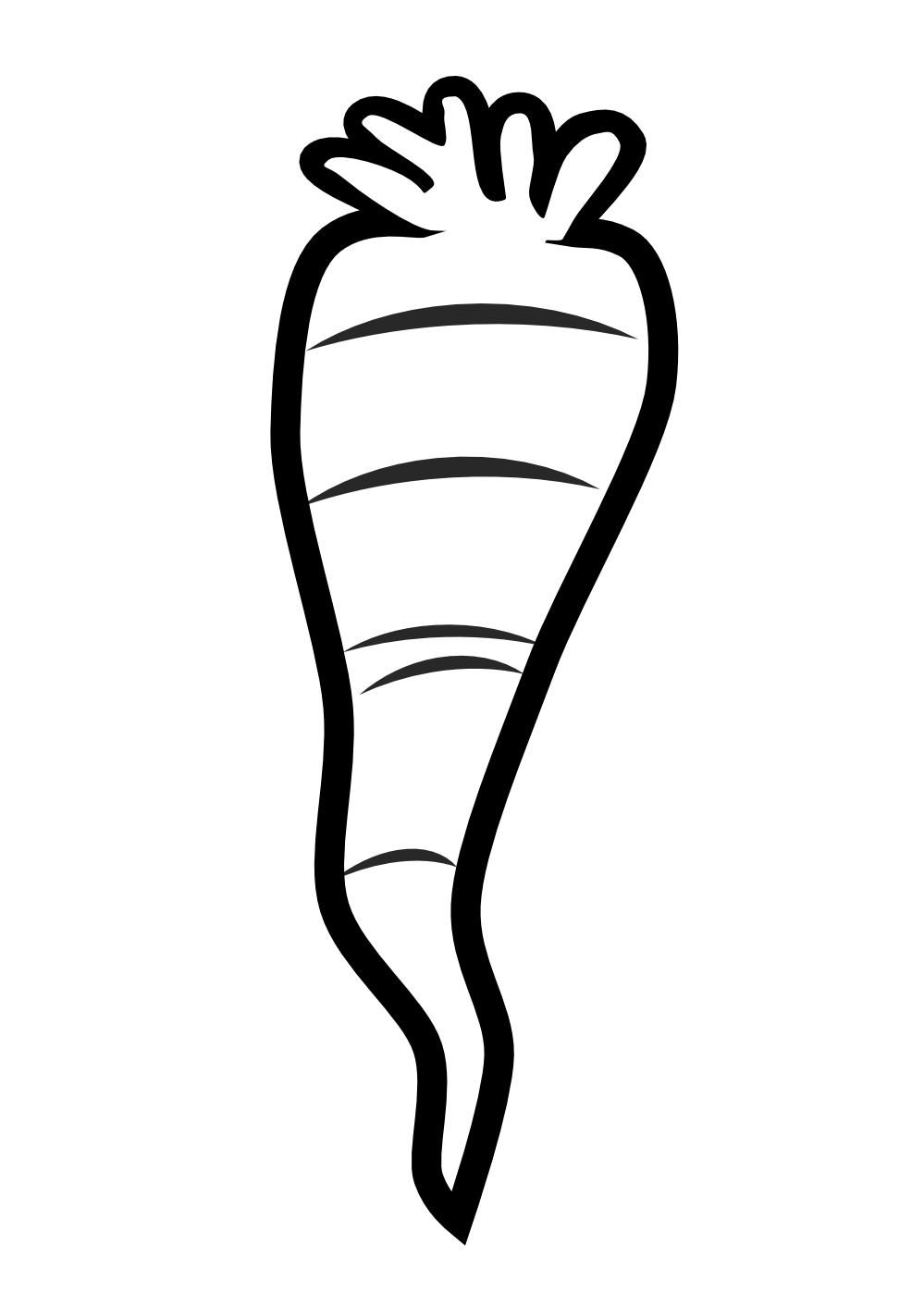free black and white clipart carrot - photo #6