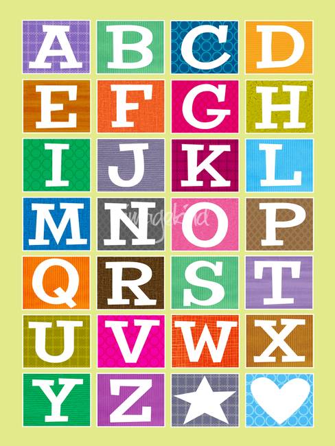 ABC Alphabet Poster by Karyn Lewis