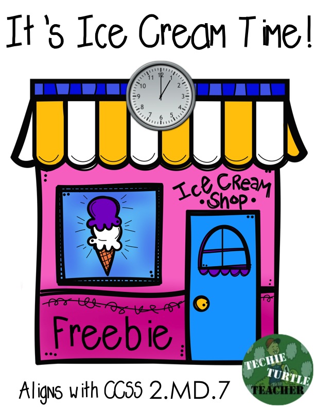 Techie Turtle Teacher: Freebie - It's Ice Cream Time!