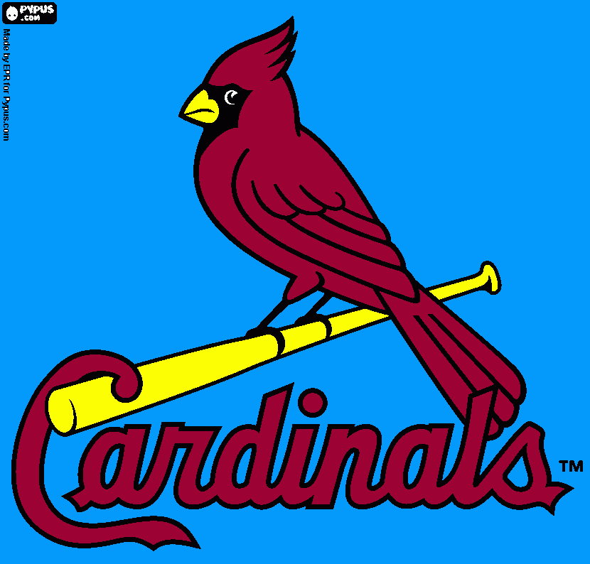 stl cardinals Colouring Pages