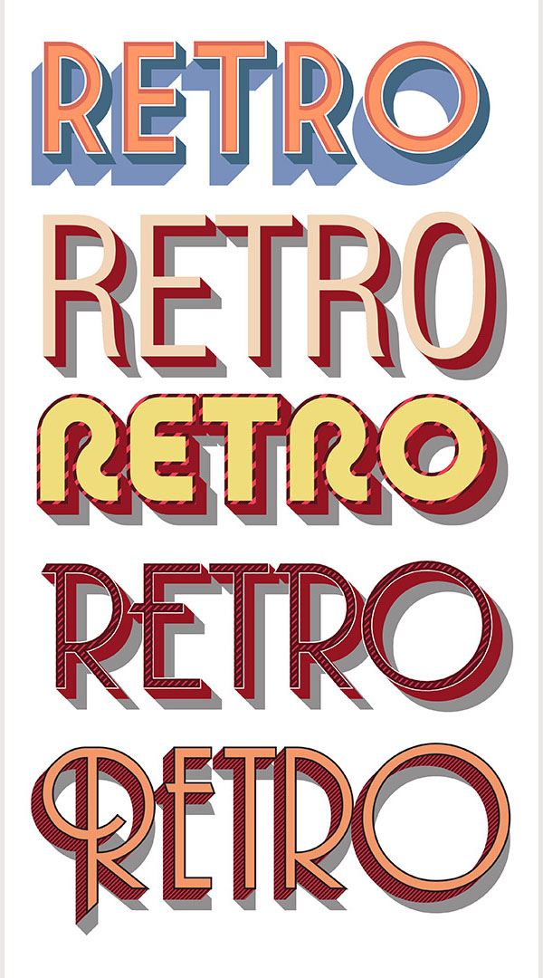 45+ Premium Retro Graphic Vector Design Collection Free ...