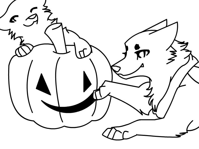 HaLlOwEeN Print/Lineart By PawprintEmblem On DeviantART - Cliparts.co