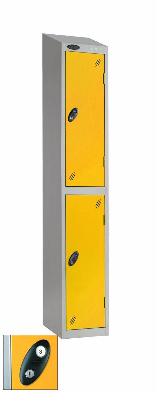 Lockers - Probe steel lockers - 2 door, 1780mm height, 305mm width ...