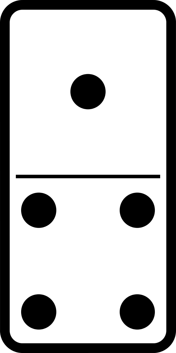 Domino Set 10 Clipart by molumen : Symbol Cliparts #20009- ClipartSE