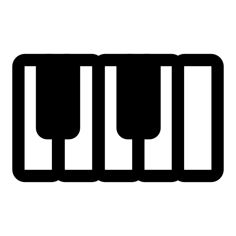 Clipart - mono piano