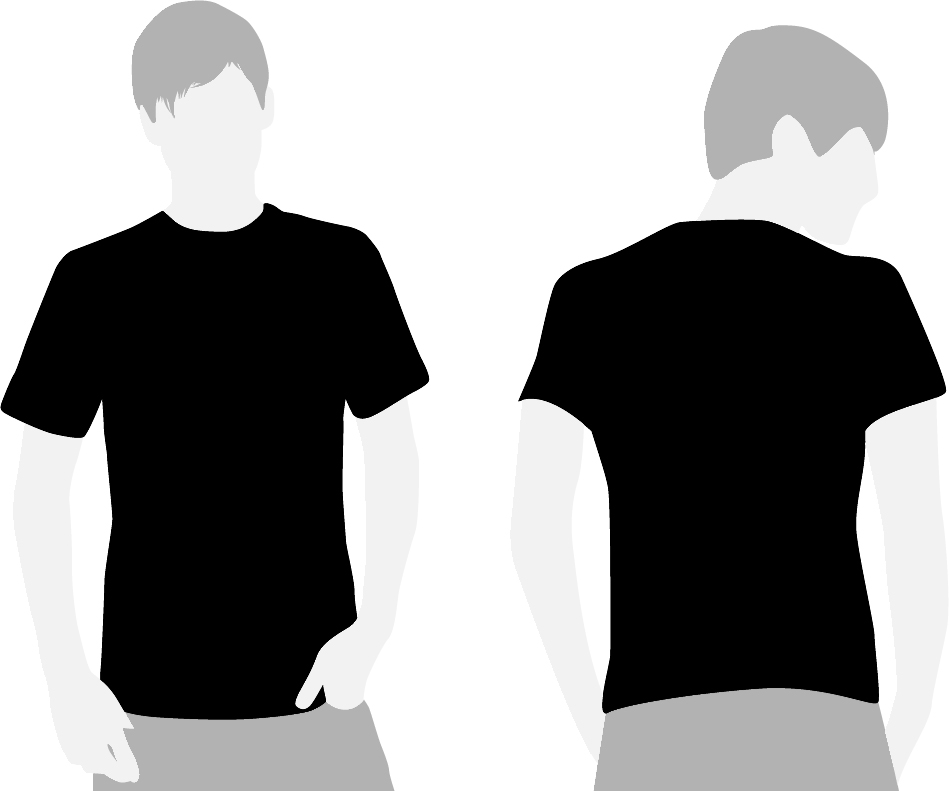 Black T Shirt Layout